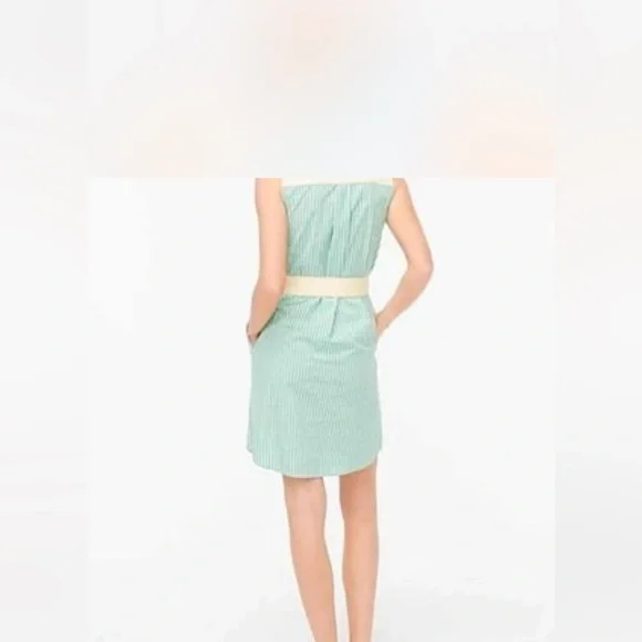 J. Crew Pastel Striped Belted Midi Dress - Picture 3 of 7